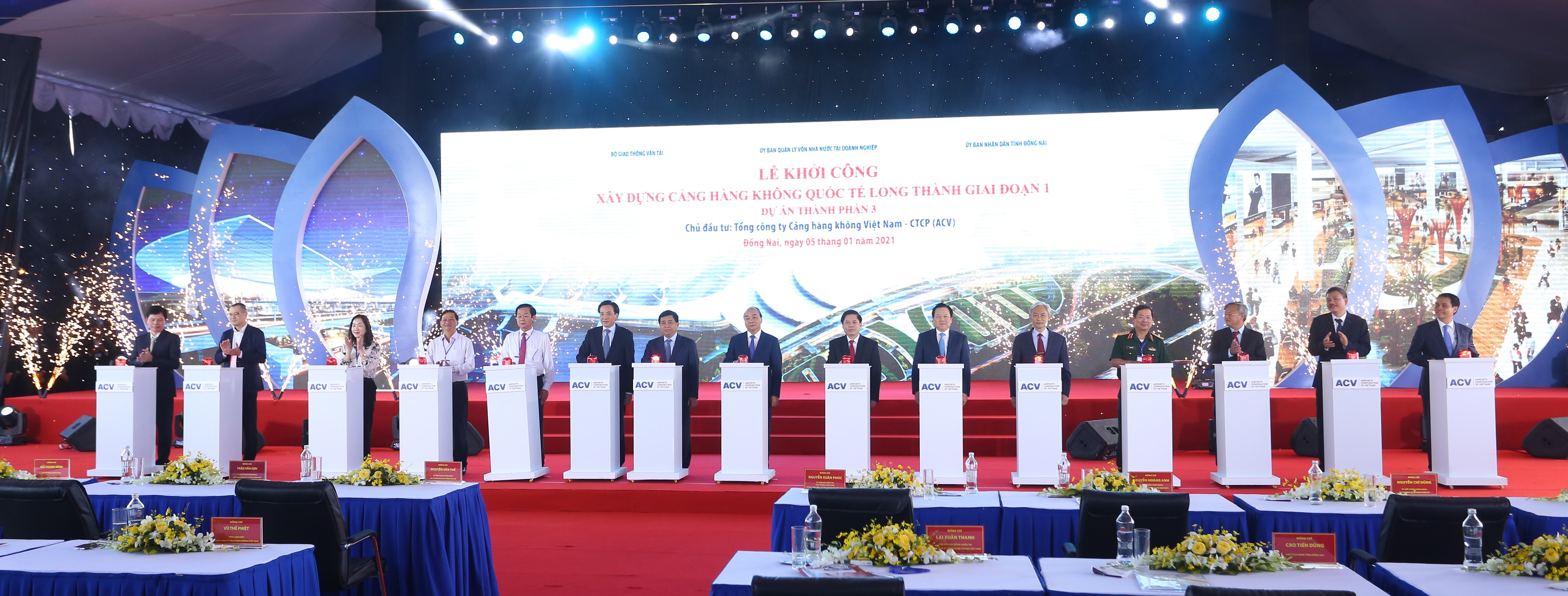 Groundbreaking ceremony for the Long Thanh international airport Phase ...